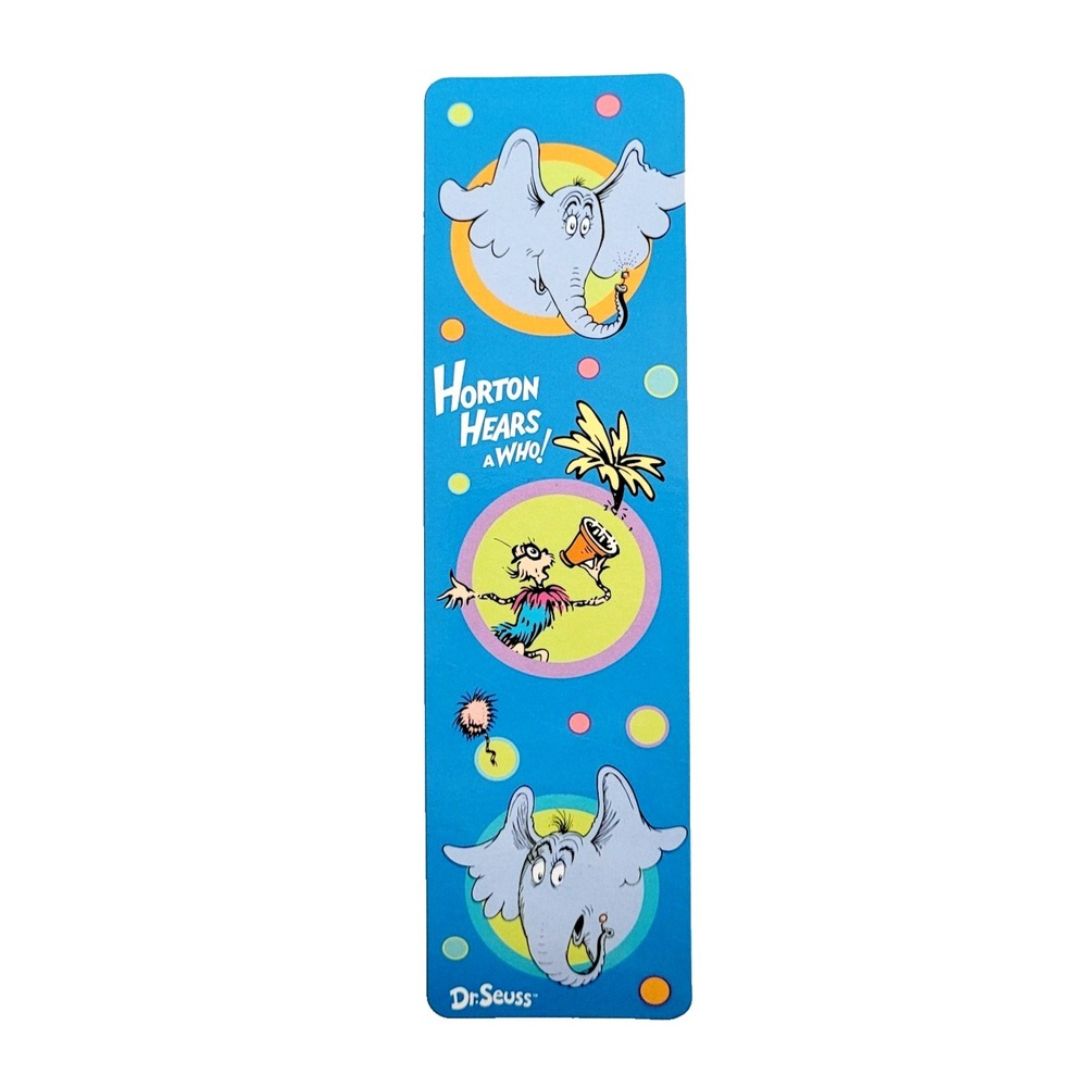 2016 Dr Seuss Bookmark Horton Hears Who paperboard elephant classic story Geddes
